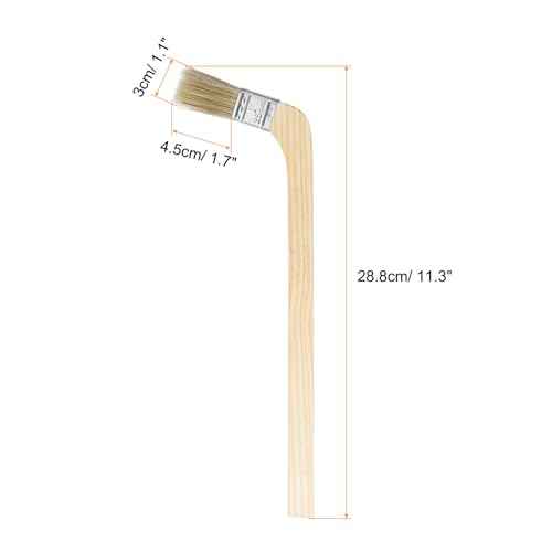 HARFINGTON Paint Brush 2Pcs 1" Brush Width Reusable Variety Angle Bend Brushes Radiator Paint for All Latex Oil Painting Furniture Walls Home Improvement
