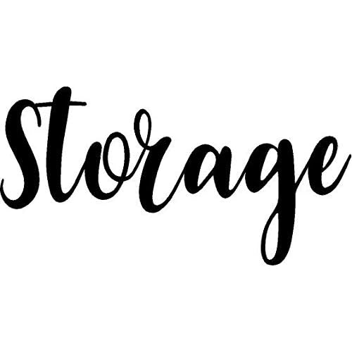 Door Vinyl Decal - Pantry, Restroom, Closet Water, Closet, Laundry, Office, toilettes, Bathroom (Storage, Black)