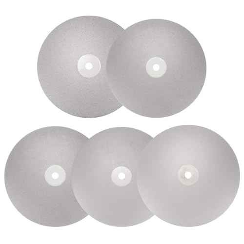 HARFINGTON Diamond Flat Lap Disc Set 8" x 1/2" Arbor 320/600/800/1200/3000 Grit Abrasive Wheel Lapping for Grinding Sanding Ceramics, Glass, Stones