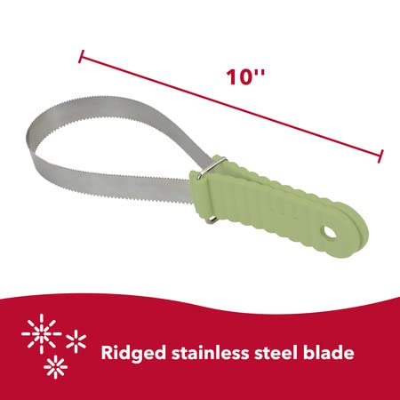 Coastal Pet Safari Dual-Sided Dog Shedding Blade - Stainless Steel Grooming Blade for Thick Coats - for Dogs with Short and Long Hair - Medium-Large - 10" x 3.25"