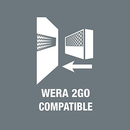 Wera 05051024001 Kraftform Compact Imperial Screwdriver Bit Set KK 25, Silver