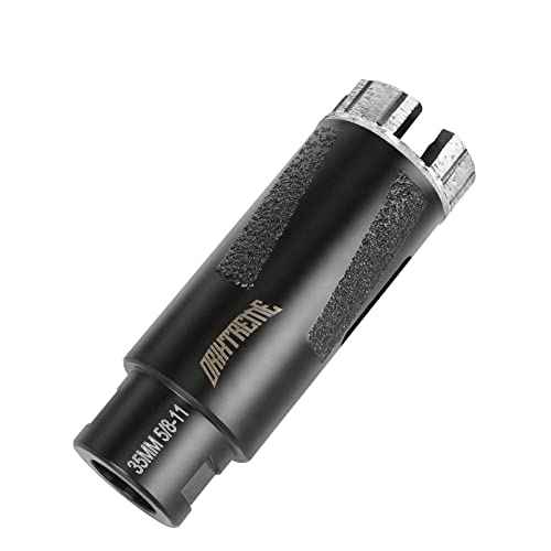 Diamond Core Drill Bits 1-3/8 Inch Granite Hole Saw for Dry Drilling Concrete Marble Stone with 5/8-11 Thread 35mm