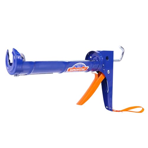 WCG2309D-1 Caulking Gun: No Drip Caulk Gun, 9" Drip Free Hand Caulking Gun with Comfort Grip, Smooth Round Rod for 10oz Caulk Tubes- Blue