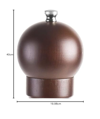 Cole & Mason HB1644P Forest Capstan Pepper Mill, Precision+ Wooden, Stained Beech Wood, 400 mm, Single, Includes 1 x Pepper Grinder