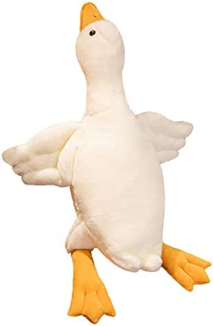 50-160CM Huge Goose Plush Toys Big Duck Doll Soft Stuffed Animal Sleeping Pillow Cushion for Kids and Girls (160CM)