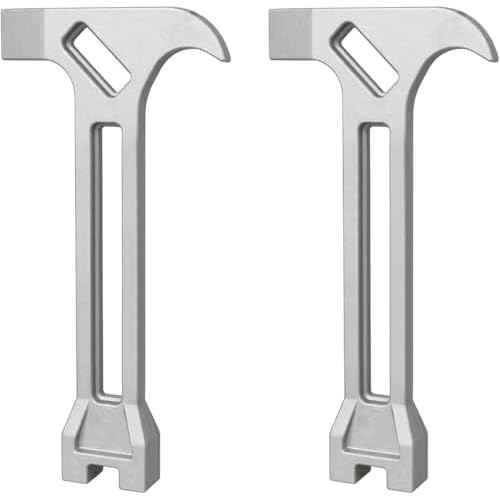 Gas & Water Shut-Off Tool, 4-in-1 Gas Shut-Off Wrench Fire Fighter Gear/Non-Sparking Pry Bar for Emergency Shut-Off Of Gas And Water 2 Pcs