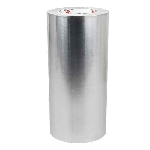 BOMEI PACK Aluminum Foil Tape,Heavy Duty Metal Duct Tape,High Temperature Silver Tape,Perfect for Sealing & Patching,HVAC,Air Ducts,Insulation and Metal Repair (12 Inch x 55 Yards)