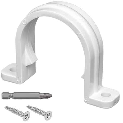 20 Set PVC conduit pipe strap clamps ¥Õ32 MM - SCH 1 IN,Two Hole plastic pipe clips
