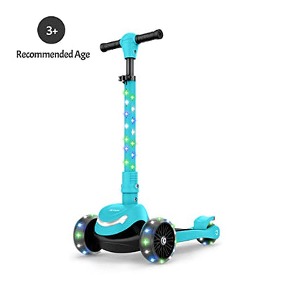 Jetson Scooters - Jupiter Mini 3 Wheel Kick Scooter, Blue, Foldable, Lightweight, Portable