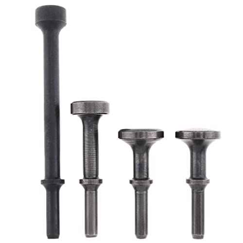 ChgImposs Air Hammer Bits, 4 Pcs Smoothing pneumatic Air Chisel Bits Suitable for Removing Rotors, Drums, Hubs and Replacing Wheel Studs
