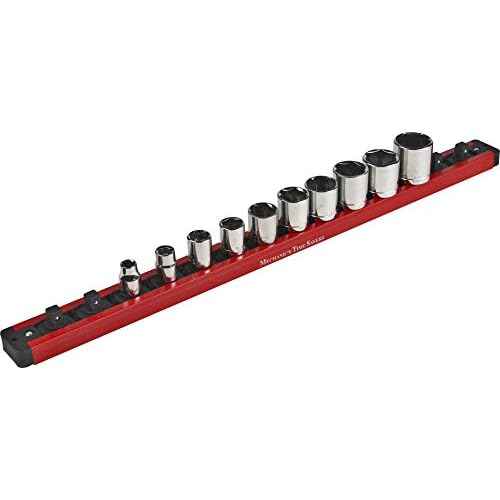 Mechanic's Time Savers Lock-A-Socket Tool Organizer: Magnetic Locking Socket Rack, 3/8" Drive Sockets