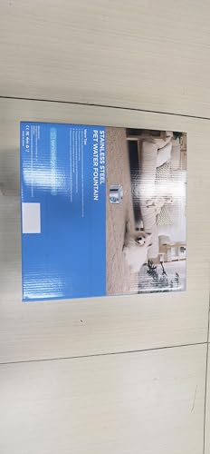 Dog Water Fountain for Large Dogs: 7L/236oz/1.8G Dog Fountain Stainless Steel - Big Cat Drinking Fountain Indoor - Super Quiet Water Fountain for Dogs Inside - for Large Dog Cats & Multi-Pet Home