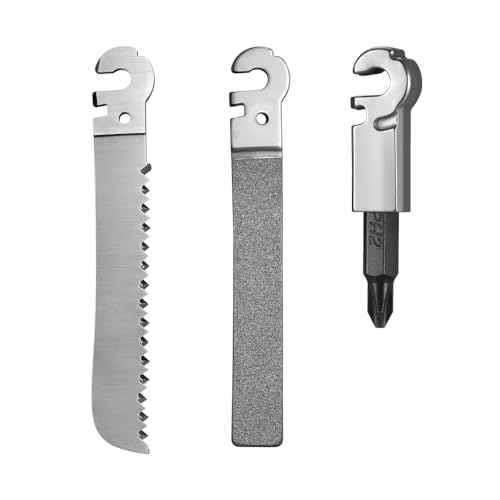 Roxon FT01 Build Your Own Multitool Accessory for Flex Multitool (3 pcs A set included Tapered Saw & Diamond File (Coarse + Fine) and 1/4" Bit Adapter) Replaceable Tools