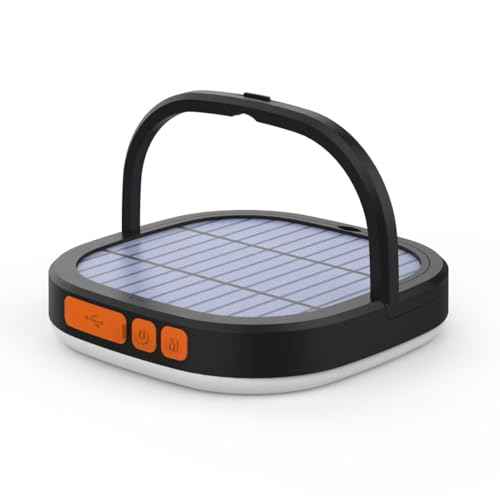 LED Camping Lantern, Solar Lanterns, 5000mAh Rechargeable Light 2000 Lumens 5 Light Modes, IP65 Waterproof with USB Charging ? Lanterns for Power outages Hurricane, Hiking, Fish, Emergency, and Home