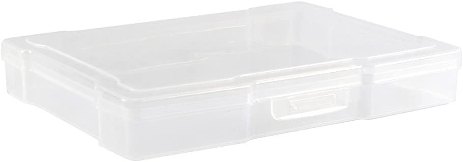 novelinks Transparent 4" x 6" Photo Storage Cases - Craft Cases Plastic Storage Container Box - 12 PACK (Transparent)