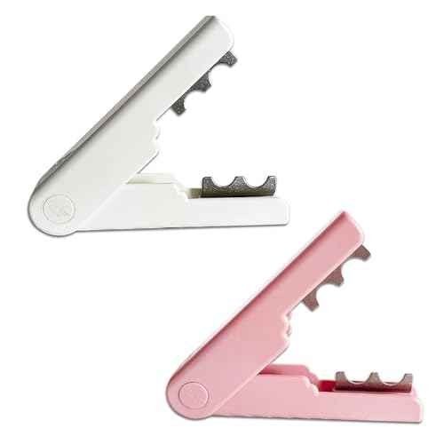 2 Pcs Rose Thorn Stripper Tool - Efficient Thorn Remover for Roses, Leaf Thorn Stripper, Flower Stem Cutter - Easy Rose Dethorner & Thorn Stripper Tool (Pink£¬White)