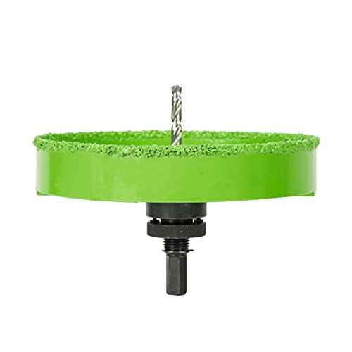 6-1/8" Inch Carbide Hole Saw for 6¡± Recessed Lights, Cutting Plaster Drywall Ceiling Sheetrock, 2X Faster