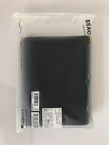 Bracoo Waist Trimmer Wrap,Sweat Sauna Slim Belly Belt for Men & Women-Abdominal Waist Trainer,Increased Core Stability, SE22 Black