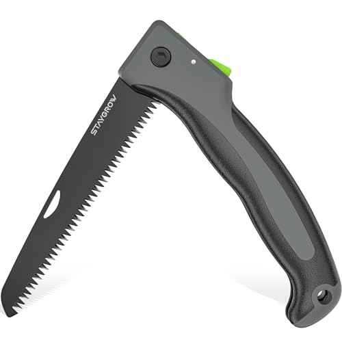 7 Inch Folding Hand Pruning Saw, Heavy Duty Foldable Camping Saw with 7¡± Hardened SK5 High Carbon Steel Blade Garden Folding Saw for Wood Cutting, Tree Trimming, Gardening, and Hunting