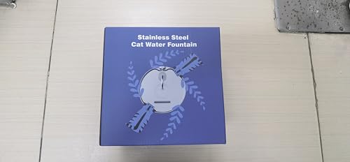 Cat Water Fountain Stainless Steel: 74oz/2.2L Cat Fountain for Drinking - Pet Water Fountain for Cats Inside - Quiet Cats Water Bowl Dispenser - Kitty Drinking Fountains - for Pets& Small Animals