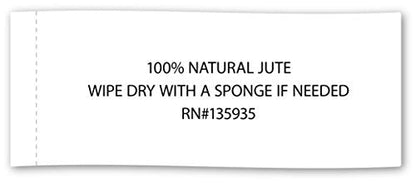 DII Jute Burlap Collection Kitchen Tabletop, Placemat Set, 13x19, Solid Black, 6 Count