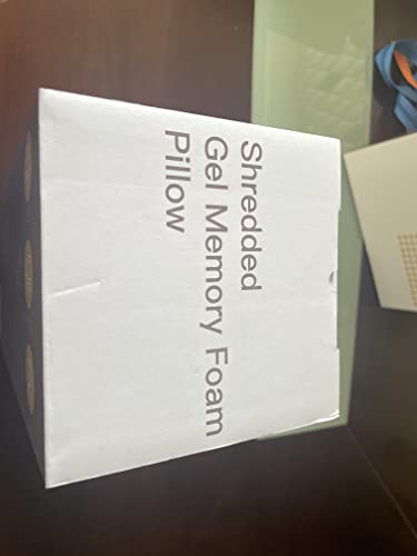 BedStory Pillows - Shredded Memory Foam Pillow for Neck and Shoulder Pain Relief, Hypoallergenic and Cooling Bed Pillow - 50x75 cm