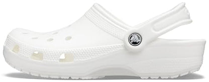 Crocs Unisex Classic Clogs Clogs, White, Size 10 UK Men/ 11 UK Women