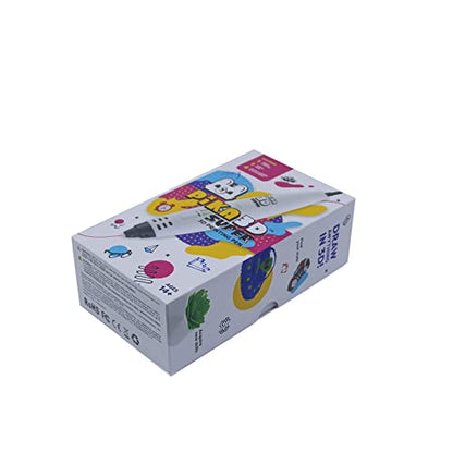 PIKA3D Super 3D PRINTING PEN - Includes 3D Pen, 4 Colors of PLA Filament Refill with Stencil Guide and User Manual, White