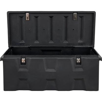 Buyers Products 1712240 Black Poly All-Purpose Storage Chest , 6.3 cu. ft, Made In The USA, Dent-Resistant Lockable Storage Box for Truck, Trailer, Dock, or Deck, High-Density Polyethylene
