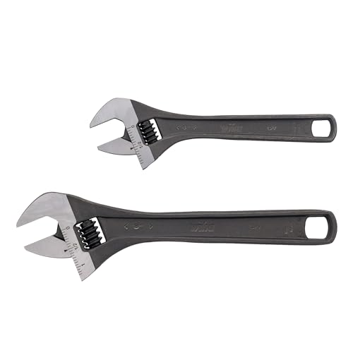 2pc Adjustable wrench combo 6" & 8"