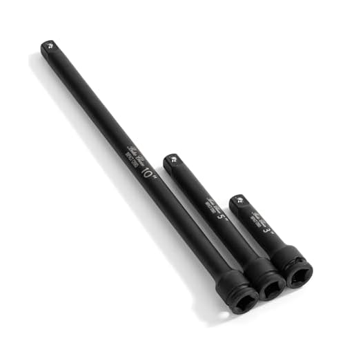 Bates- Impact Extension Bar Set, 3/8" Drive, 3 Pack, 3", 5", 10", 42 CrMo Steel, 3/8 Impact Extension Set