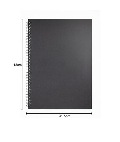 Artgecko Mixed Media Sketch Book A3 Portrait - 80 Pages (40 Sheets) 150gsm White Cartridge Paper