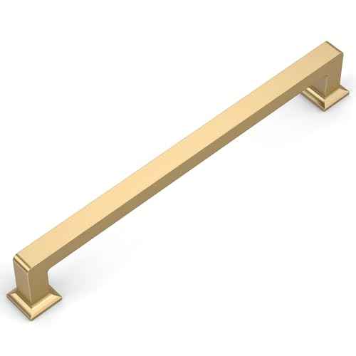Amerdeco 10 Pack Champagne Bronze Cabinet Pulls 6.3 Inch(160MM) Hole Centers Kitchen Cabinet Handles Cabinet Hardware Kitchen Handles for Cabinets Cupboard Handles Drawer Pulls ZH0019¡¦