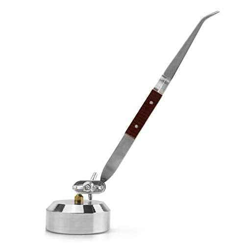 QWORK Third Hand Tweezers, Cross Locking Jewelry Welding/Soldering Tweezers with Base 360¡ÆRotation, Jewelry Making Repair Kit