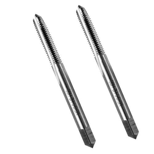 Metric Machine Tap,2pcs M5 x 0.8mm HSS 6542 Straight Flutes Screw Tapping Threading Machinist Repair DIY Tool