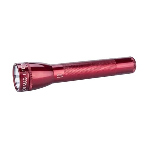 MagLite 3C Cell LED Flash Light, Red