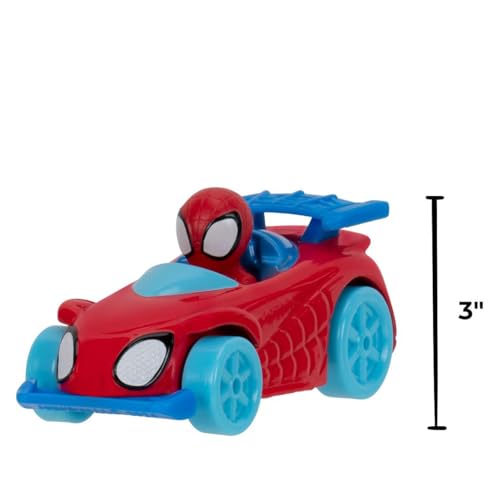 Marvel Spidey and His Amazing Friends Amazing Metals Super Loop Track Set - 28-Inch Race Track with Launcher, 360 Degree Super Loop, and Exclusive Amazing Metals Vehicle
