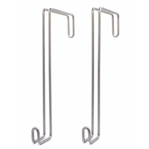 Over The Wall Concrete Cinder Cement Block Wall Outdoor No Drill Fence Hooks Hangers - Extra Long Large Rafter Ladder Pool Equipment Pole Hooks Hangers for Planters Hoses Horse Tack Room Organization