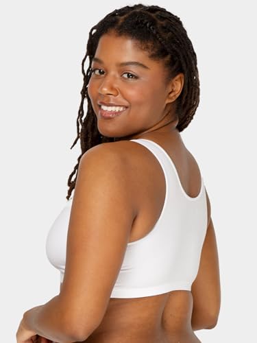 Fruit Of The Loom Womens Built Up Tank Style Value Pack Sports Bra, Heather Blue/White/Heather Grey/Heather Blue/White/Heather Grey 6-pack, 42 US