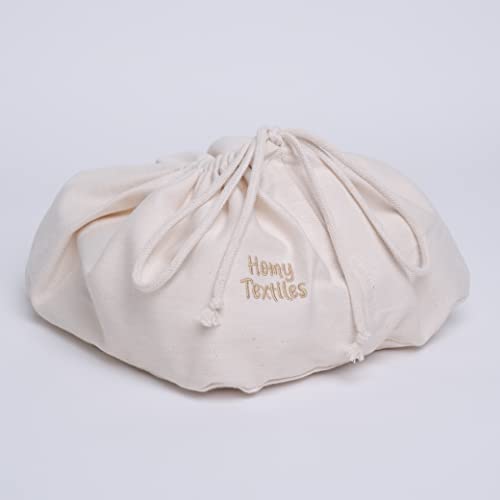 Homy Textiles Pack of 25 Bamboo Reusable Wash Cloth & Baby Wipes - 20 cm x 20 cm Soft Flannel Face Cloth with a Decorative Stylish 100% Cotton Bag - Newborn Essentials