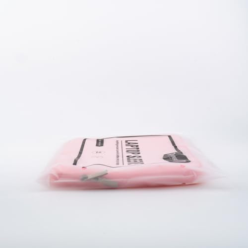 RAINYEAR 13 Inch Laptop Sleeve Soft PU Leather Case Water Resistant Padded Zipper Protective Carrying Bag Compatible with 13.3" Notebook Computer Chromebook Ultrabook(Pink)