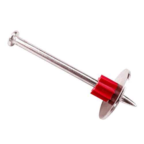 2-1/2" Powder Actuated Fasteners with 1" Washer .300 Head .145" Shank for Powder Fastening & Power Framing systems, 100 Pack