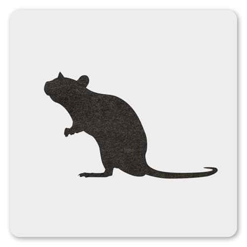 MAGJUCHE Mouse Stencil 6 Inches, Reusable Rat Animal Stencil for Painting DIY Crafts Decor