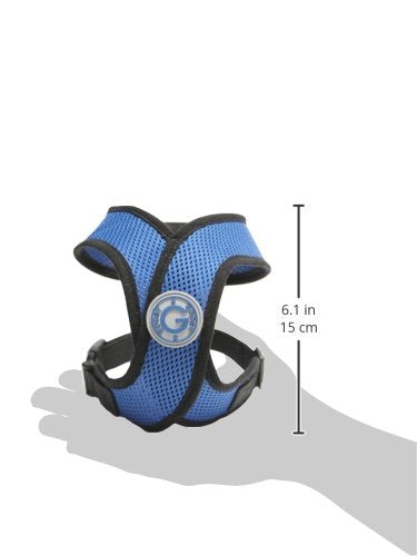 Gooby Choke Free Comfort X Soft Harness, Blue, Small
