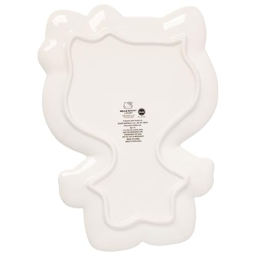 Silver Buffalo Sanrio Hello Kitty Halloween Spooky Skeleton Costume Ceramic Decorative Plate