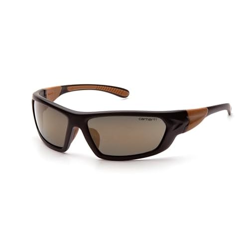 Carhartt Gear CHB291 Carbondale Antique Mirror Polarized Lens - One Size Fits All - Black