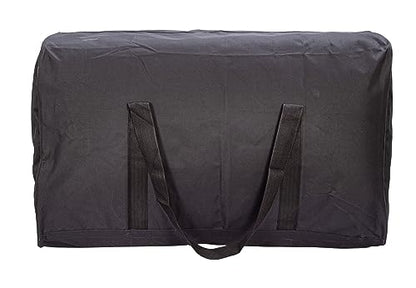 Extra Large Foldable Duffel Bag for Travel – Heavy-Duty Cargo Bag with Zippers & Reinforced Handles, TSA Approved, Water-Resistant, Security strap, black, 88.90 cm, Heavy-duty Cargo Duffel