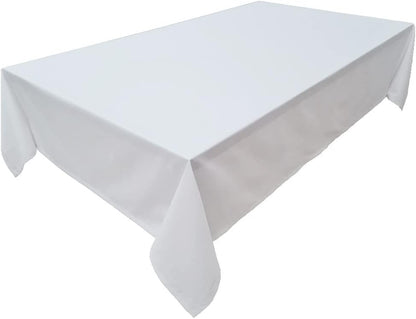 High-Quality Tablecloth, Table Linen Made from 100% Cotton, Concept Collection, Choice of Colours and Sizes (Tablecloth - 150 x 350 cm, White)