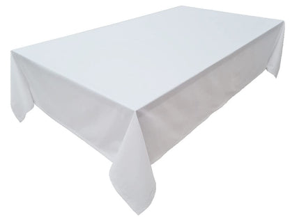 High-Quality Tablecloth, Table Linen Made from 100% Cotton, Concept Collection, Choice of Colours and Sizes (Tablecloth - 150 x 350 cm, White)