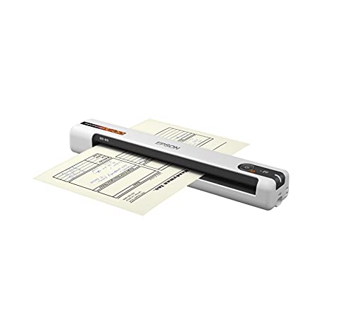 Epson RapidReceipt RR-60 Mobile Color Receipt & Document Scanner with ScanSmart AI PRO Receipt Management & PDF Software for PC & Mac
